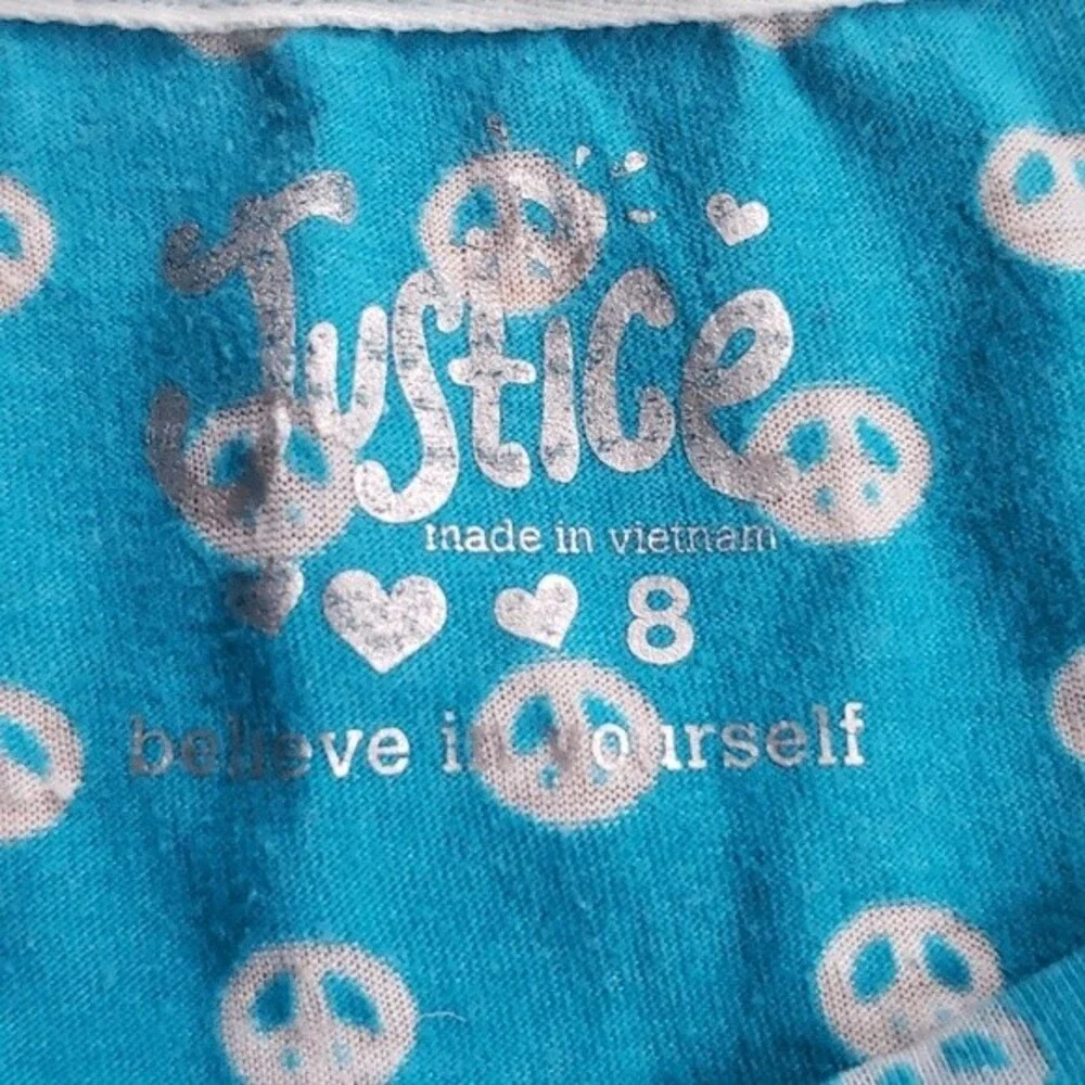 JUSTICE T-shirt Girls Size 8